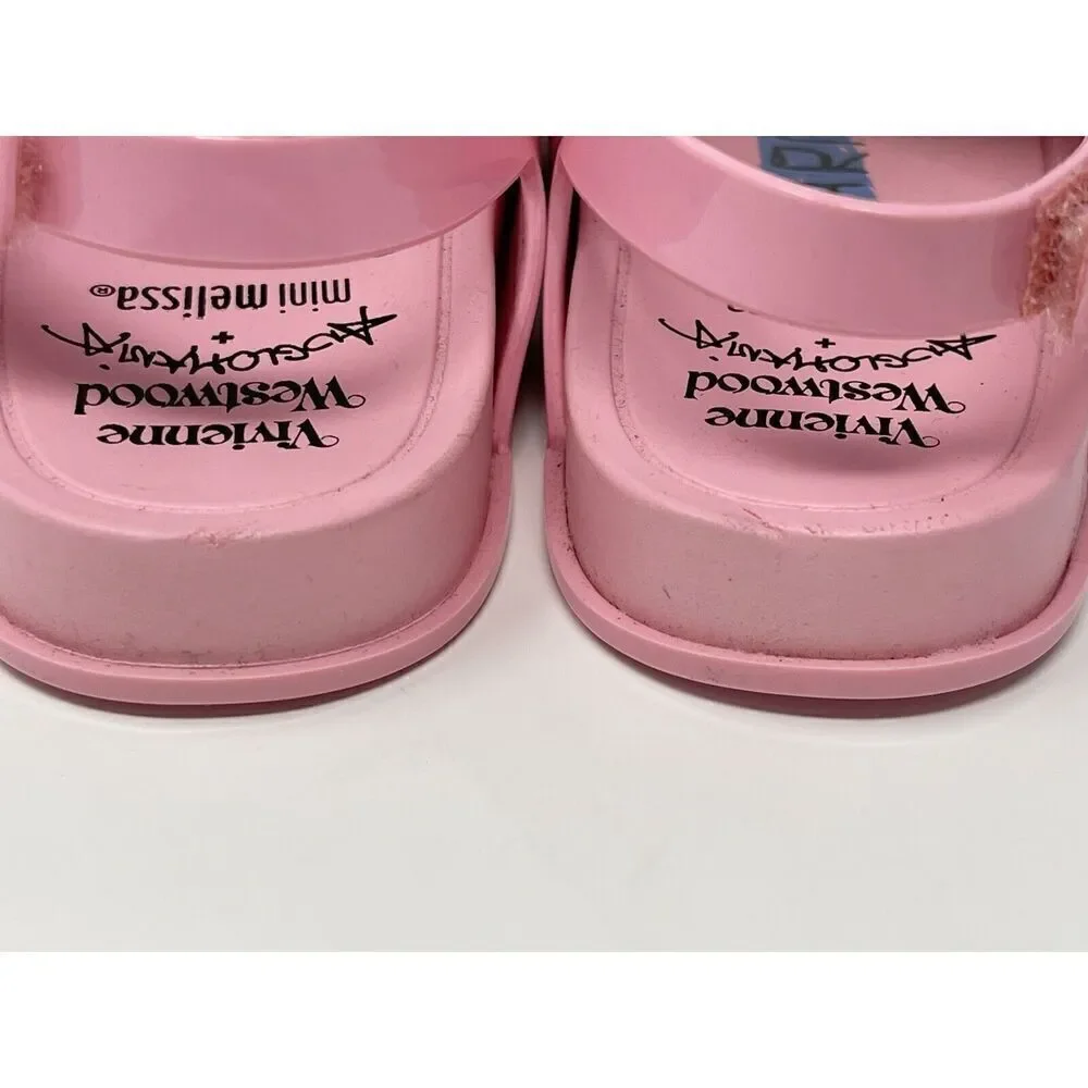 Melissa Mini + Vivienne Westwood Anglomania Toddler Size 6 Sandals Pink Jelly